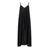 Haute L'Amitié Corsica Pleat Strap Dress Black
